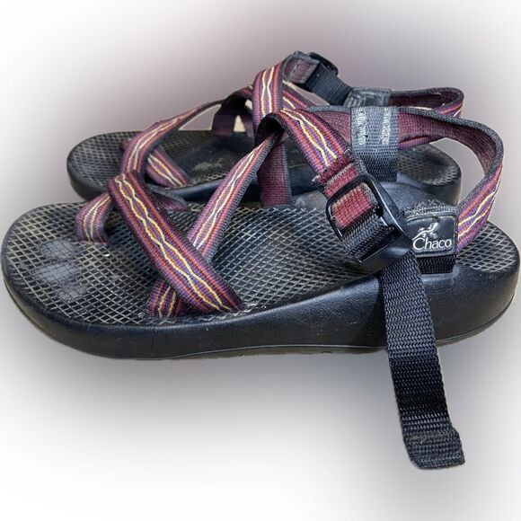 Chaco Men’s Size 8 Purple Blue Yellow Orange Retro Jacquard Z Cloud 2 Sandals main image 5